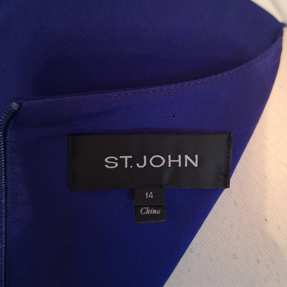 St. John Royal Blue Dress - Picture 8 of 9